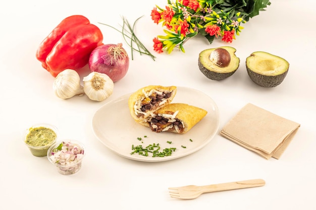 Kolorowe potrawy na stole